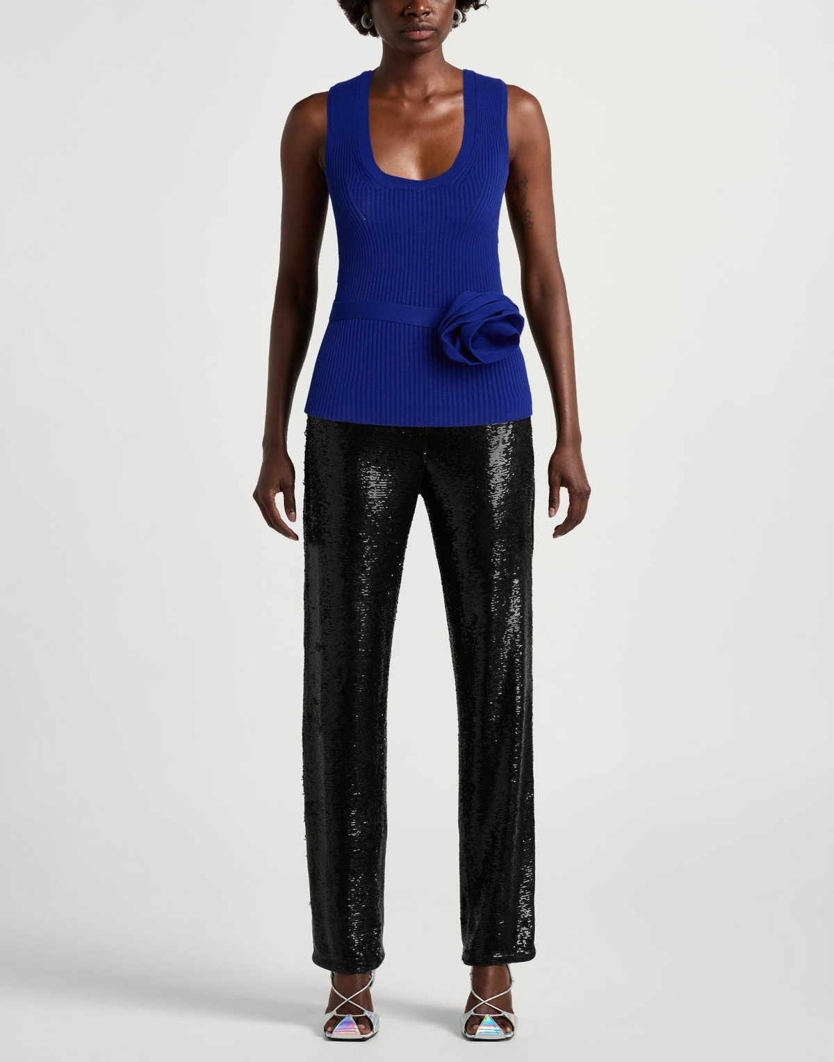 Chiara Boni La Petite Robe Womens Top Bright in Blue