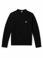 LOEWE - Anagram Logo-Embroidered Wool Sweater - Black