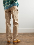 JW Anderson - Straight-Leg Cotton-Sateen Cargo Trousers - Neutrals