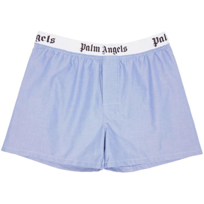 Photo: Palm Angels Blue Oxford Boxers
