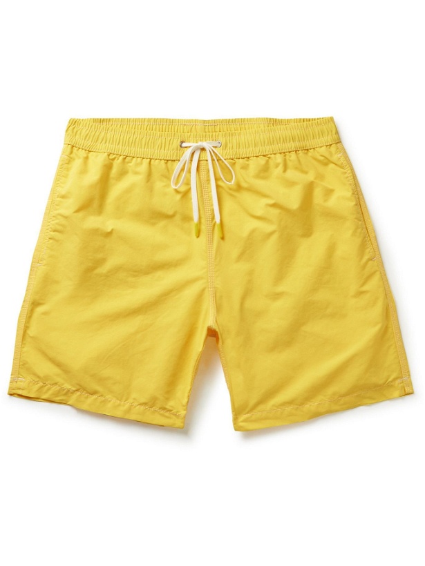Photo: Hartford - Slim-Fit Mid-Length Swim Shorts - Yellow