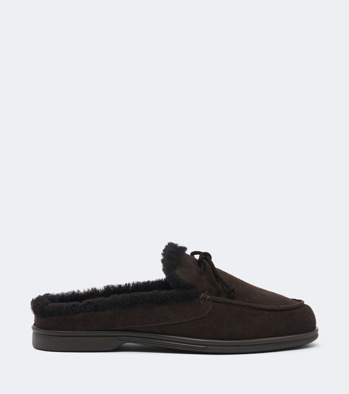 Yves Salomon Shearling-lined suede mules