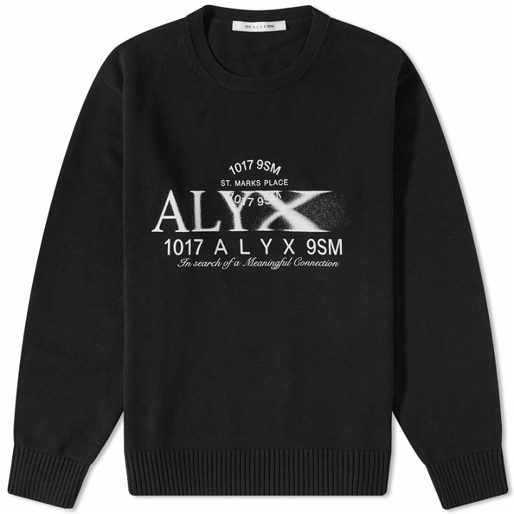 Photo: 1017 ALYX 9SM Men's Graphic Sweater in Black