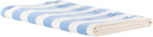 Tekla Blue & White Striped Beach Towel