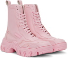 Rombaut Pink Apple Leather Boccacio II High-Top Sneakers
