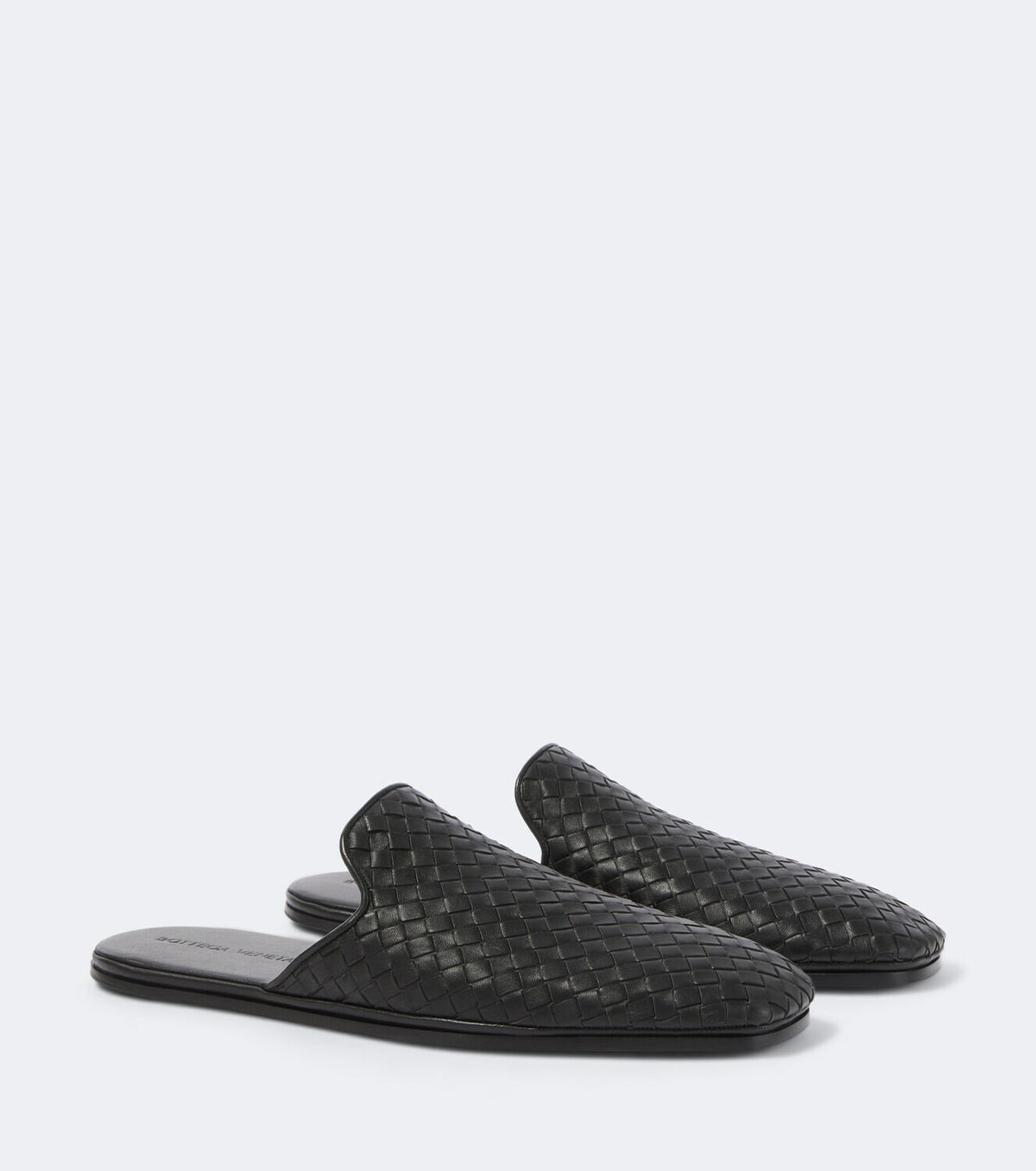 Bottega Veneta Palazzo Intrecciato leather mules