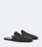 Bottega Veneta Palazzo Intrecciato leather mules