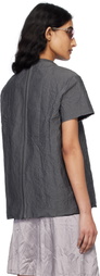 Liza Keane Gray Metal T-shirt