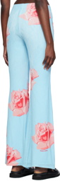 Kenzo Blue Kenzo Paris Rose Trousers