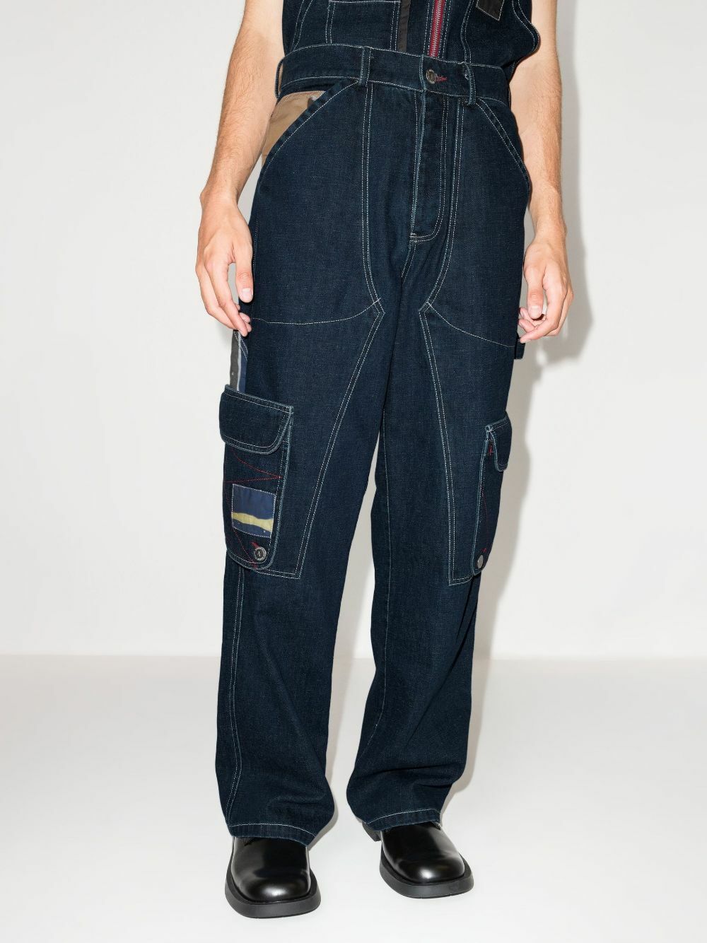 Bethany Williams X Browns Focus Blue 2 Modular Wide Leg Jeans