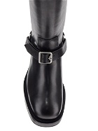 Burberry Leather Saddle Low Boots