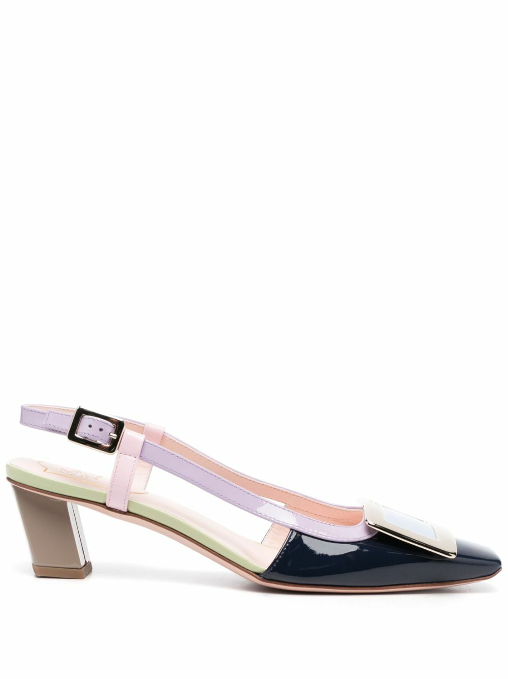 ROGER VIVIER - Belle Vivier Leather Slingback Pumps Roger Vivier