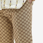 Gucci Men's GG Jacquard Aria Pant in Camel