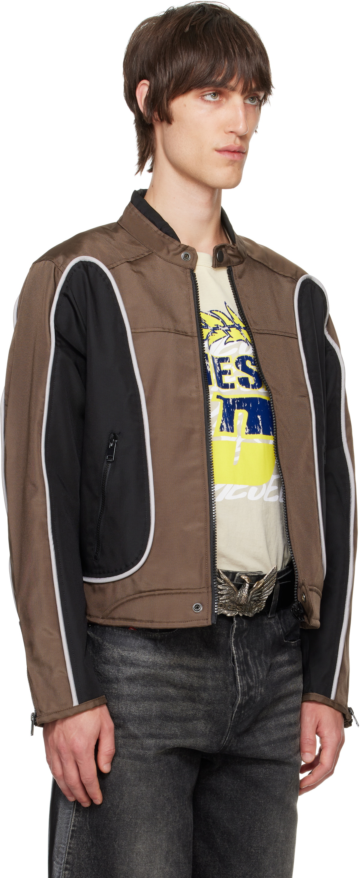 Diesel Brown & Black J-Blink Jacket Diesel