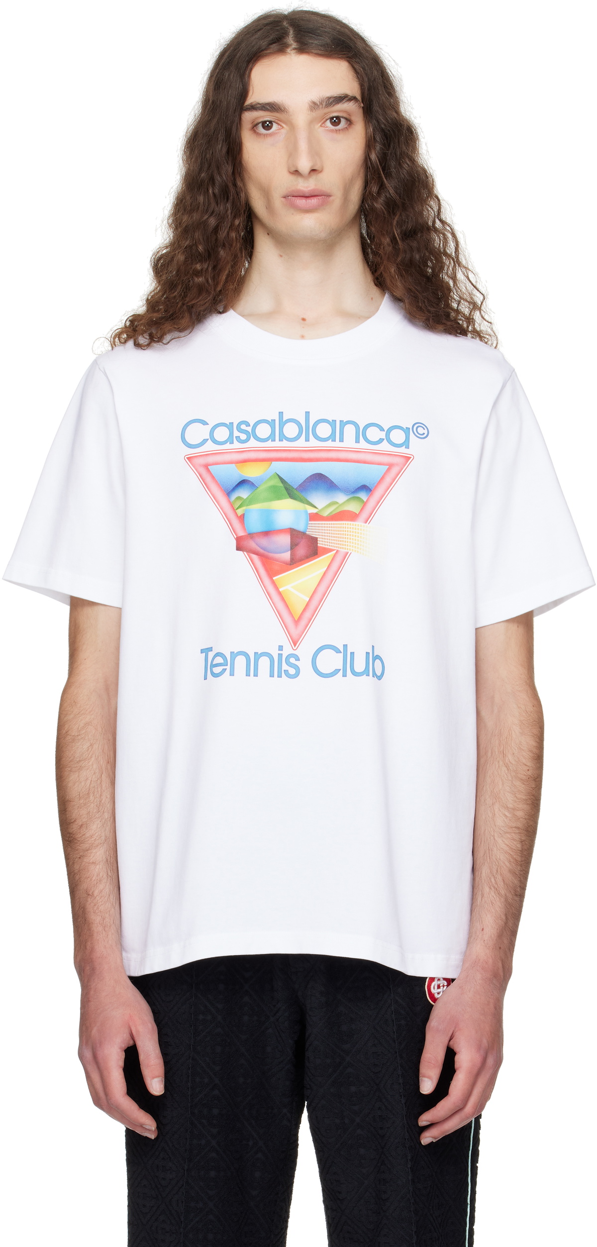 White 'The Road To Knowledge' T-Shirt by Casablanca on Sale