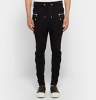 Balmain - Skinny-Fit Loopback Cotton-Jersey Sweatpants - Men - Black