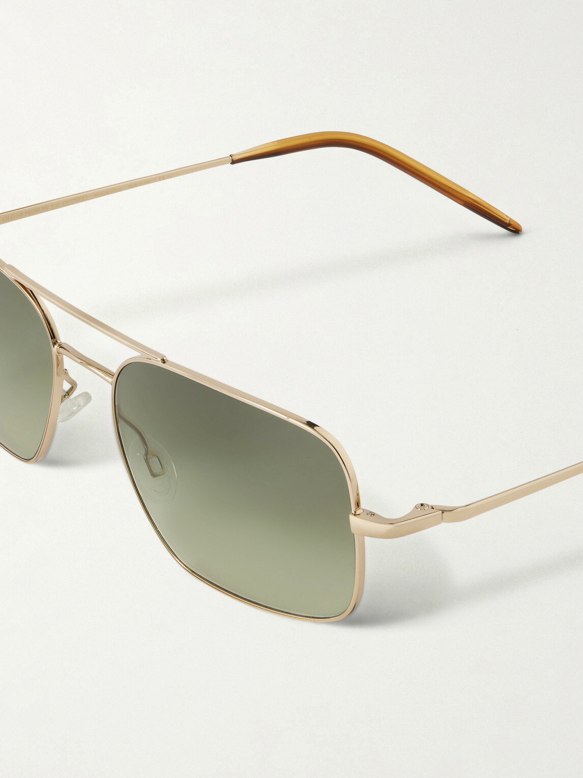 Oliver Peoples - Victory II Aviator-Style Gold-Tone Sunglasses