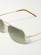 Oliver Peoples - Victory II Aviator-Style Gold-Tone Sunglasses