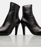 Saint Laurent Jill 95 leather ankle boots