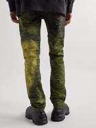 Givenchy - Slim-Fit Tapered Distressed Tie-Dyed Jeans - Green