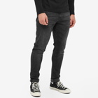 Nudie Jeans Co Men's Nudie Skinny Lin Jean in Worn Black