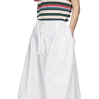 Loewe White Oversized Poplin Shorts