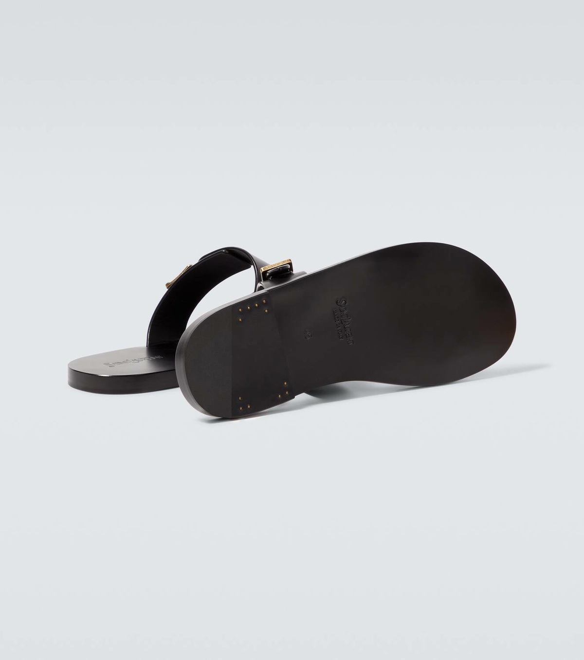 Saint Laurent Ios leather sandals