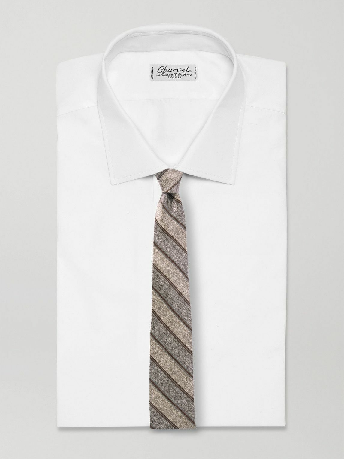 Loro Piana - Yale 8cm Striped Silk-Jacquard Tie