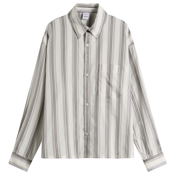 Photo: Won Hundred Men's Maza Stripe Shirt in Rock Ridge Combi