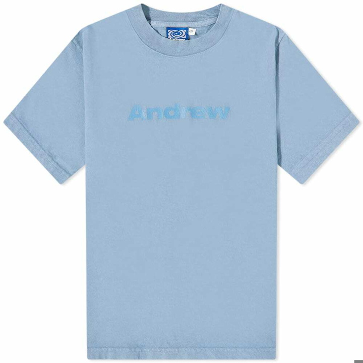 Photo: Andrew Men's Logo T-Shirt in Blue