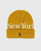 Awake Serif Logo Beanie Yellow - Mens - Beanies