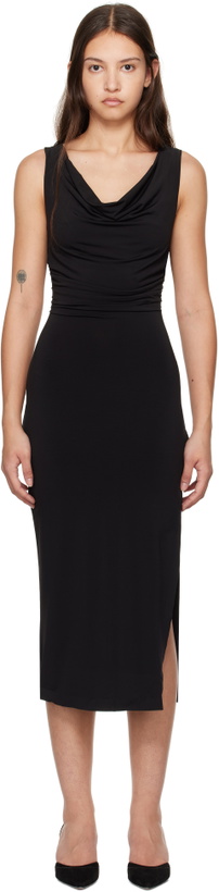 Photo: GUIZIO Black Cara Midi Dress