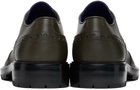 Burberry Green Perforated Brogue Derbys