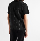MONCLER - Dégradé Logo-Print Cotton-Jersey T-Shirt - Black