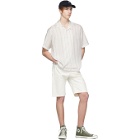 Band of Outsiders White Raw Denim Regular Fit Shorts