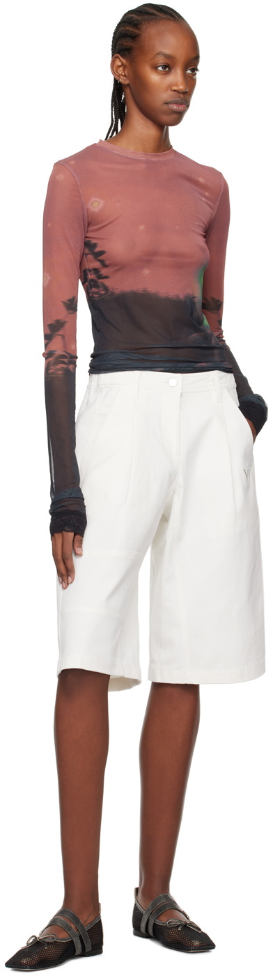 OPEN YY Black Mesh Buckle Ballerina Flats OPEN YY