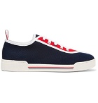 Thom Browne - Striped Canvas Sneakers - Navy