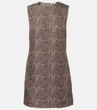 Asceno Sintra polka-dot silk twill minidress