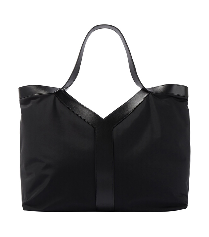 Photo: Saint Laurent Y Large leather-trimmed tote bag