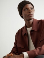 Mr P. - Cable-Knit Wool Beanie