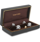 TOM FORD - 18-Karat White Gold Knot Cufflinks - Gold