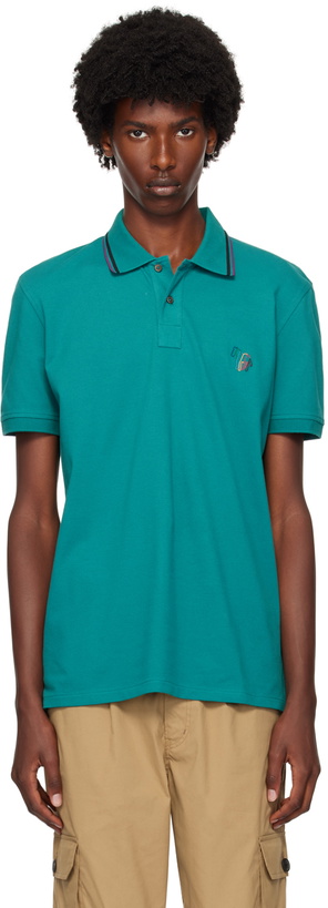 Photo: PS by Paul Smith Green Zebra Polo