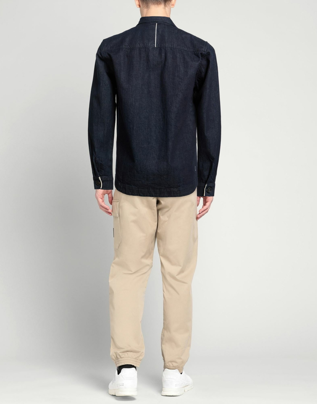 Crossley Mens Denim shirt in Blue
