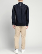 Crossley Mens Denim shirt in Blue