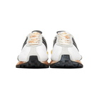 Lanvin White and Black Bumpr Sneakers