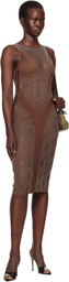Poster Girl Brown Juliet Minidress