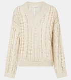 Brunello Cucinelli Jute and cotton-blend sweater