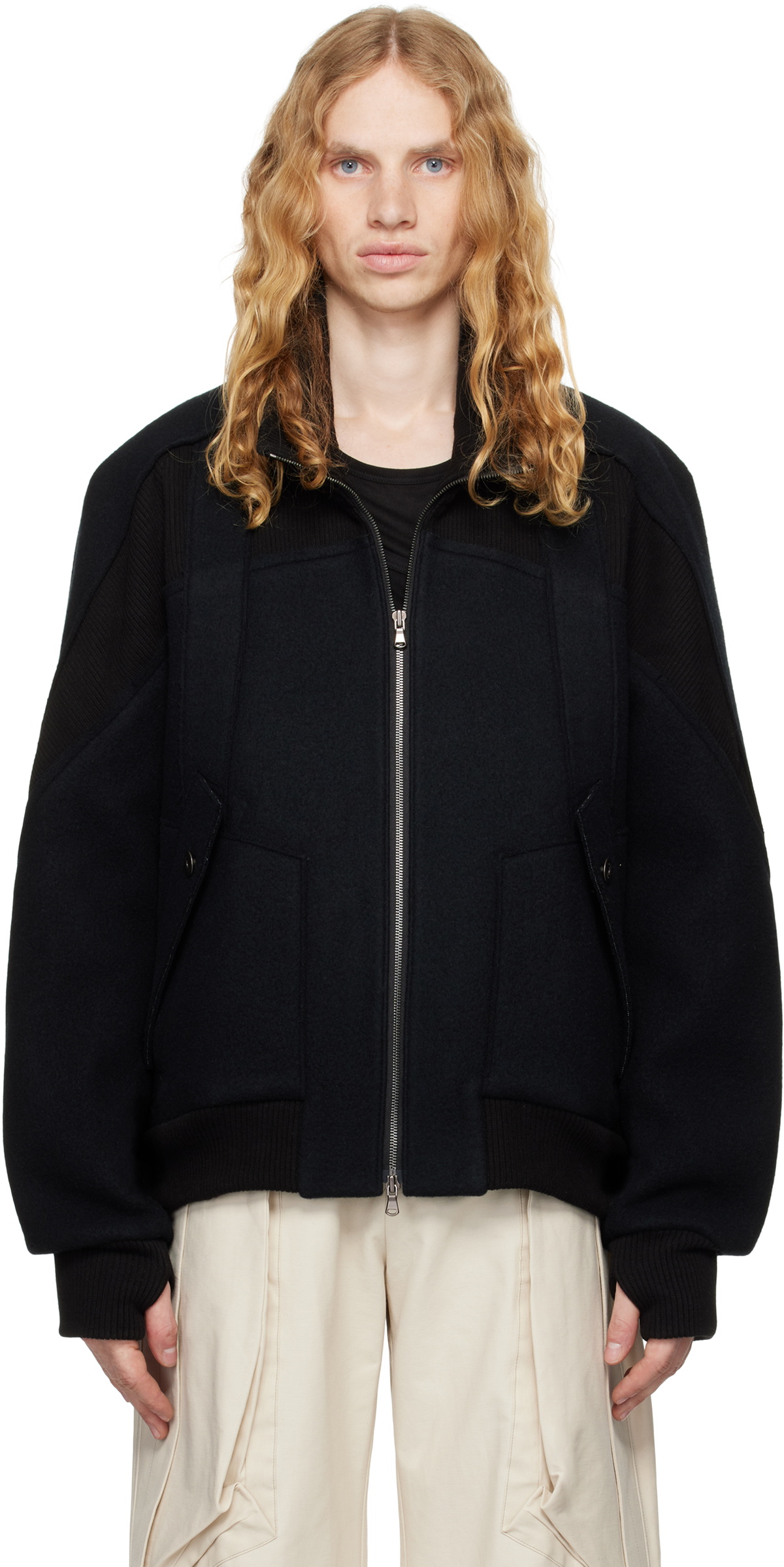 CARNET-ARCHIVE Black Prism Bomber Jacket