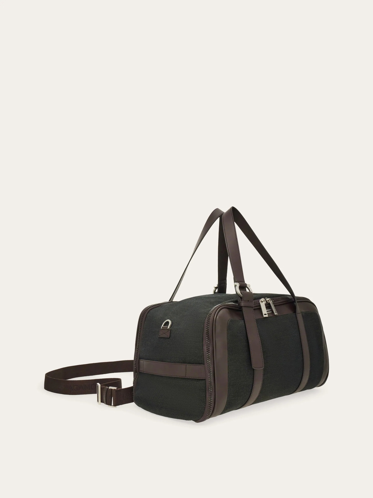 Ferragamo Mens Foldable weekend bag in Green