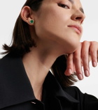 Repossi 18kt rose gold single earring with malachite and diamonds